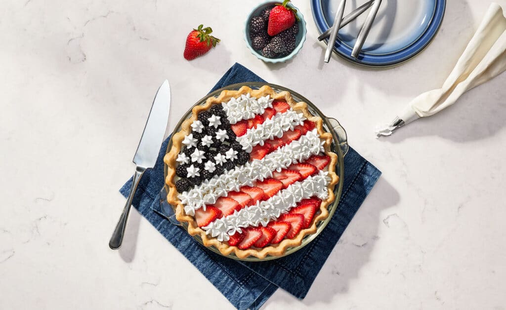 Fourth of July Berry Pie