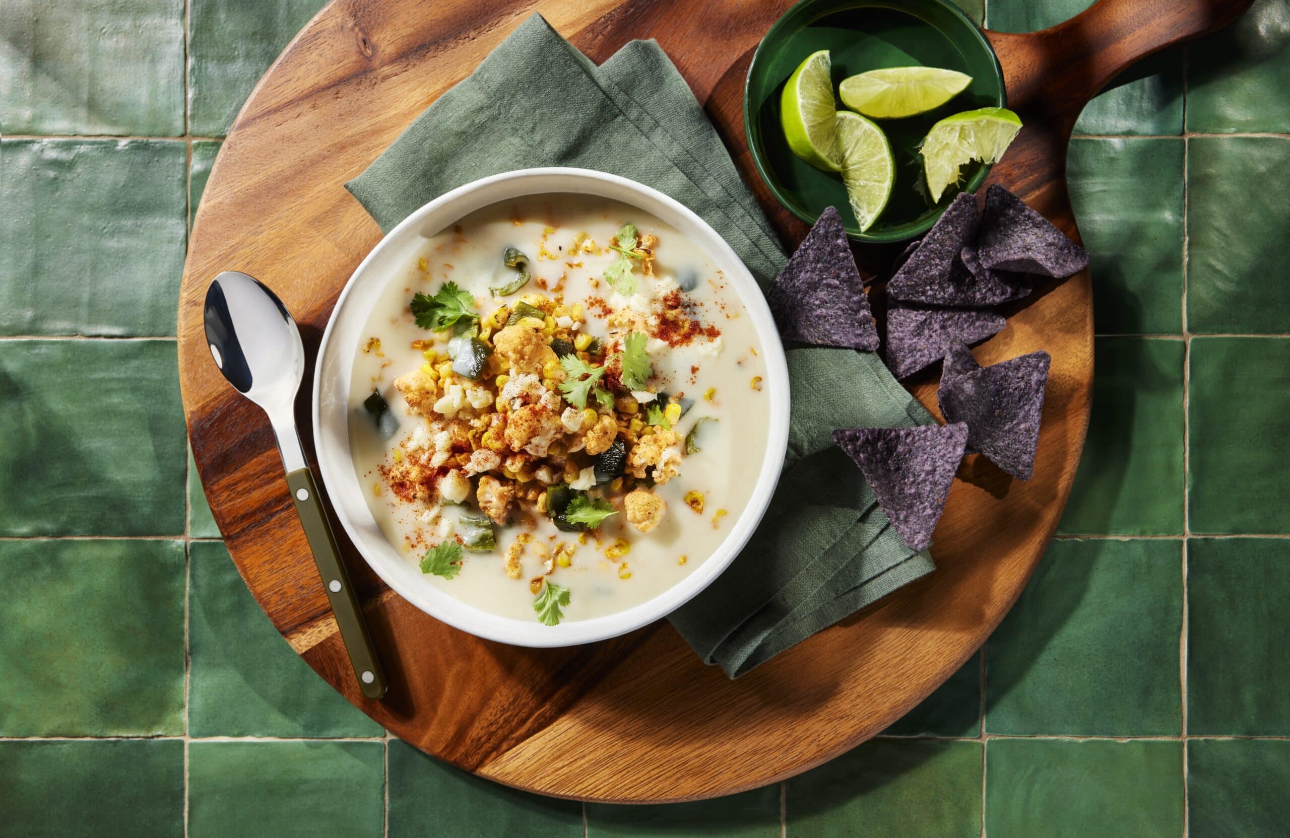 Featured image for “Roasted Vegetable Elote Chowder”