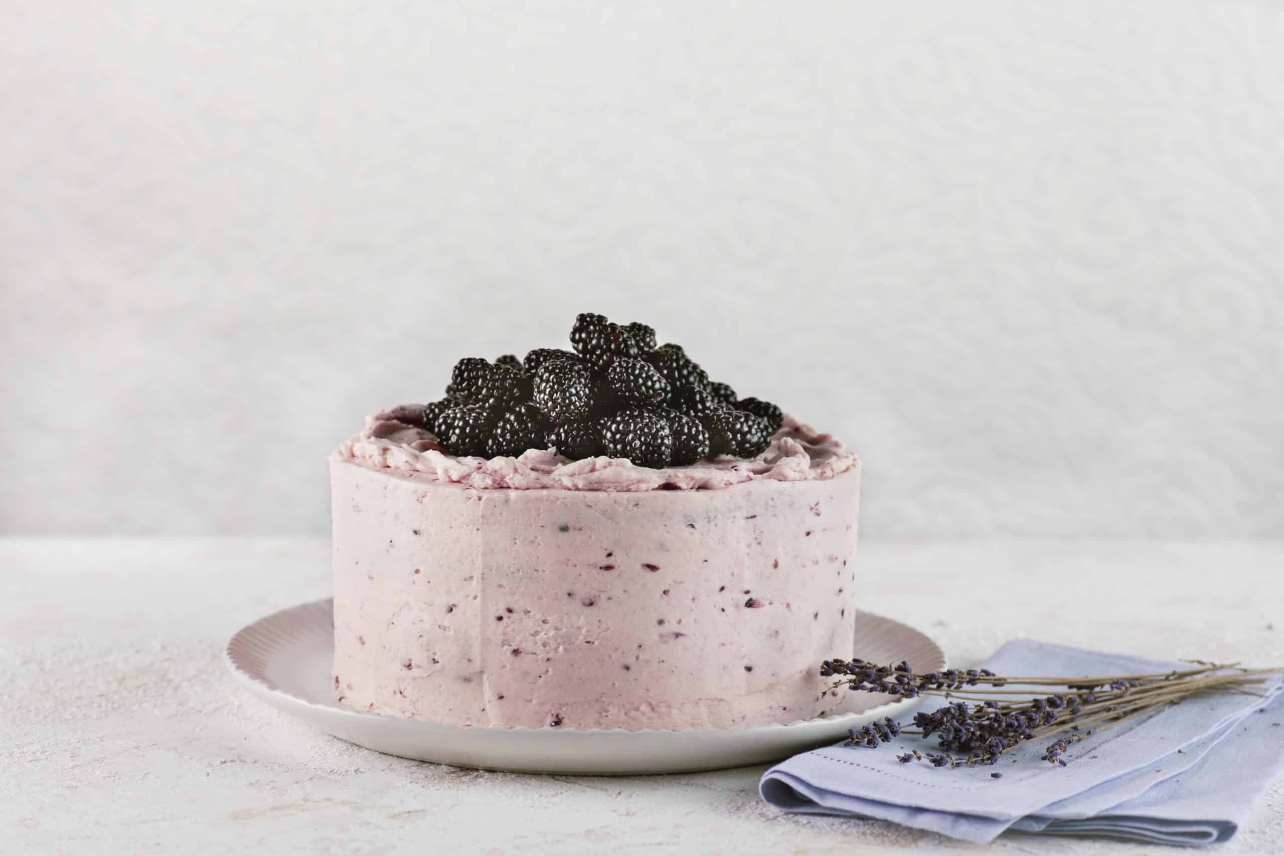 Featured image for “Blackberry Lavender Lovelight Cake”