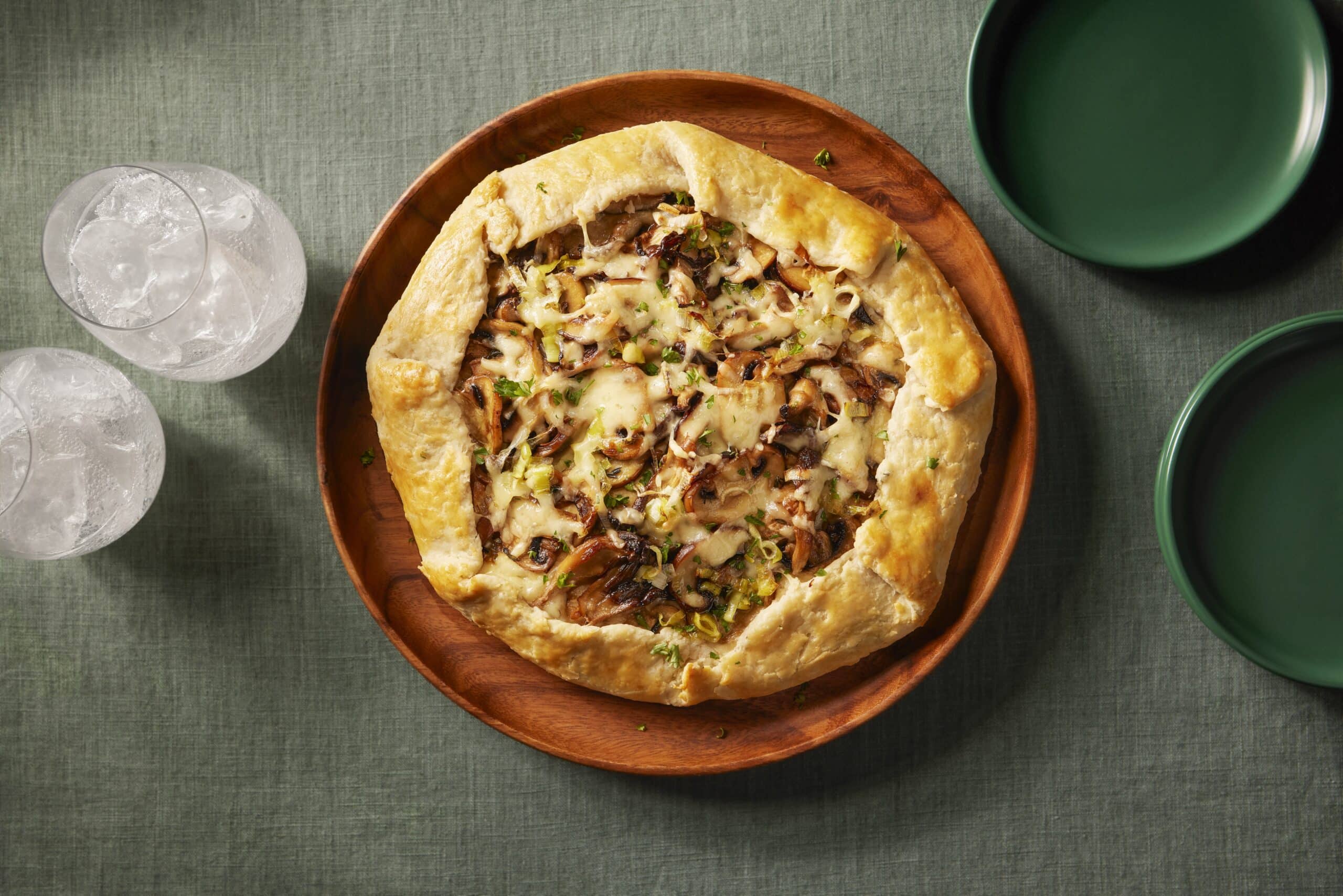 Featured image for “Creamy Leek and Mushroom Galette”